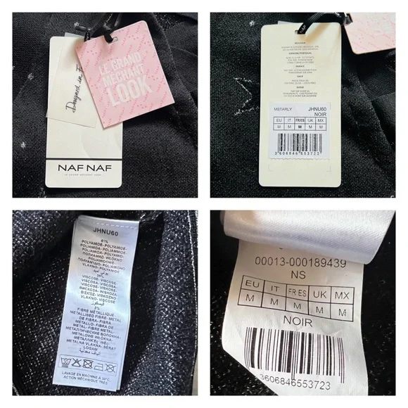 New! NAF NAF Star Cut Out Sweater - Picture 6 of 6